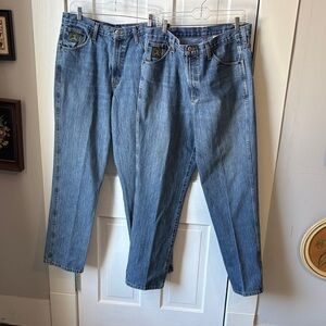 2 Pair Of Cinch Men's Relaxed Fit Denim Jeans 35x34